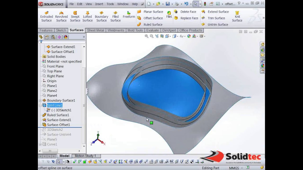 surfacing in solidworks